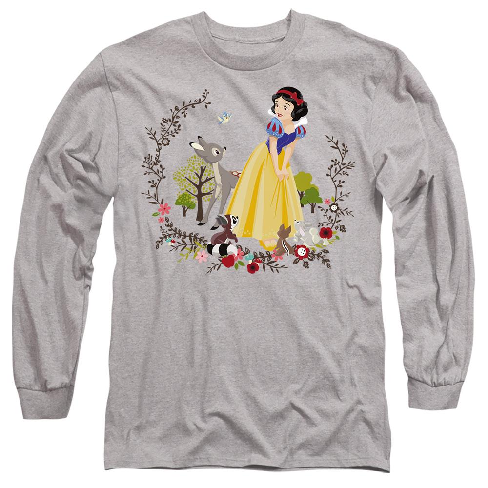 Sport Heather - Front - Snow White Unisex Adult And Her Forest Friends T-Shirt
