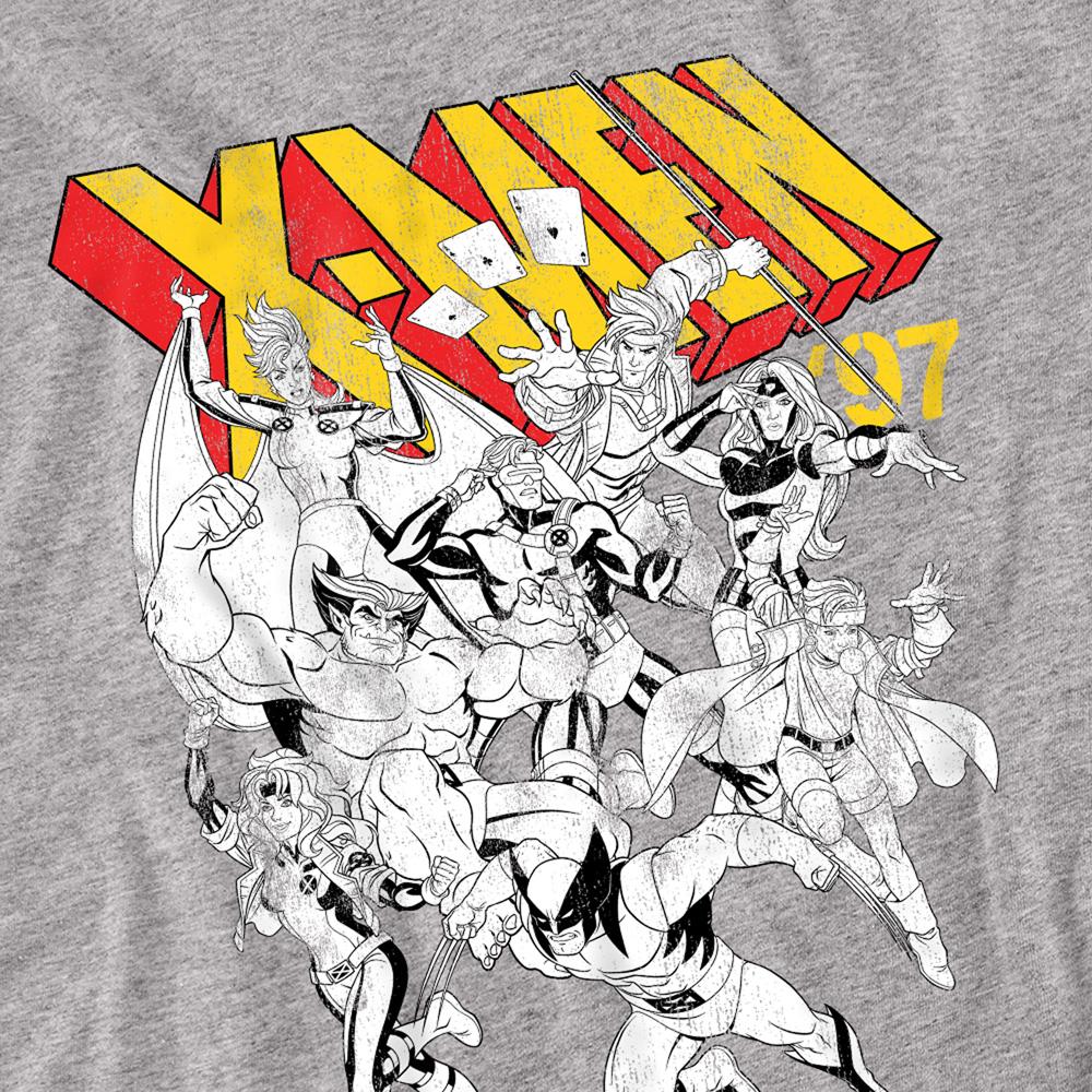 Sport Heather - Side - Marvel Unisex Adult X-Men Retro Team T-Shirt