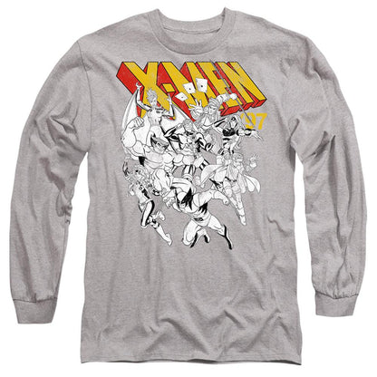 Sport Heather - Front - Marvel Unisex Adult X-Men Retro Team T-Shirt