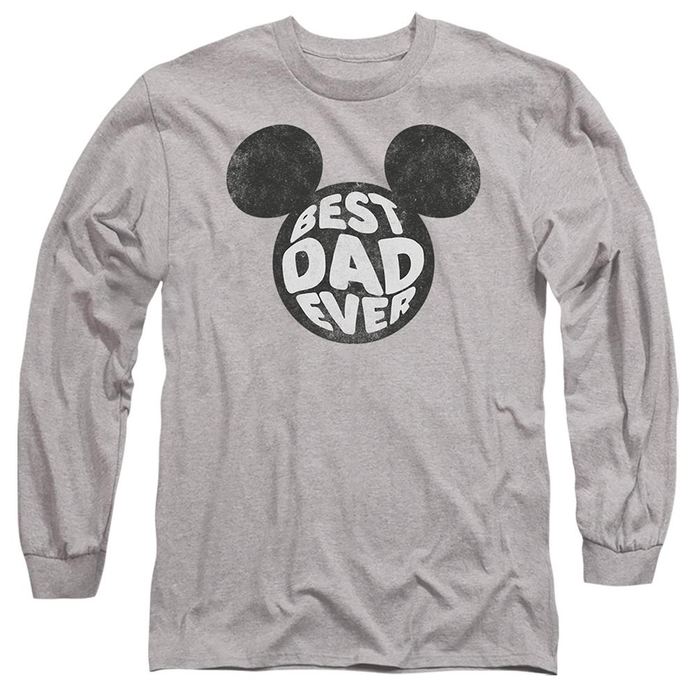 Sport Heather - Front - Disney Unisex Adult Best Dad Ever Mickey Mouse T-Shirt