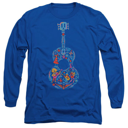 Royal Blue - Front - Coco Unisex Adult Ernesto Miguel Hector Colourful Guitar T-Shirt