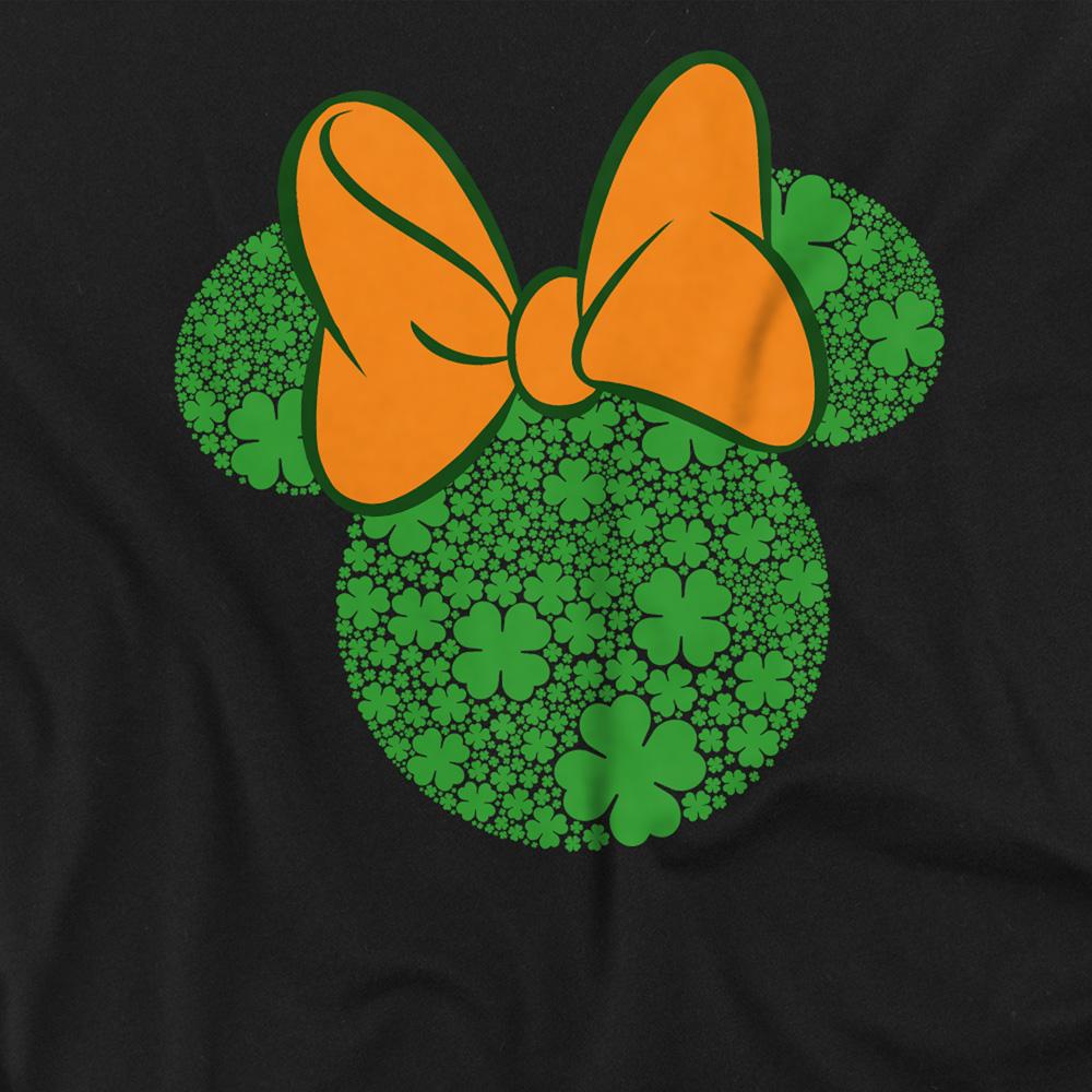 Black - Side - Disney Unisex Adult Shamrock Ears Minnie Mouse St Patricks Day T-Shirt