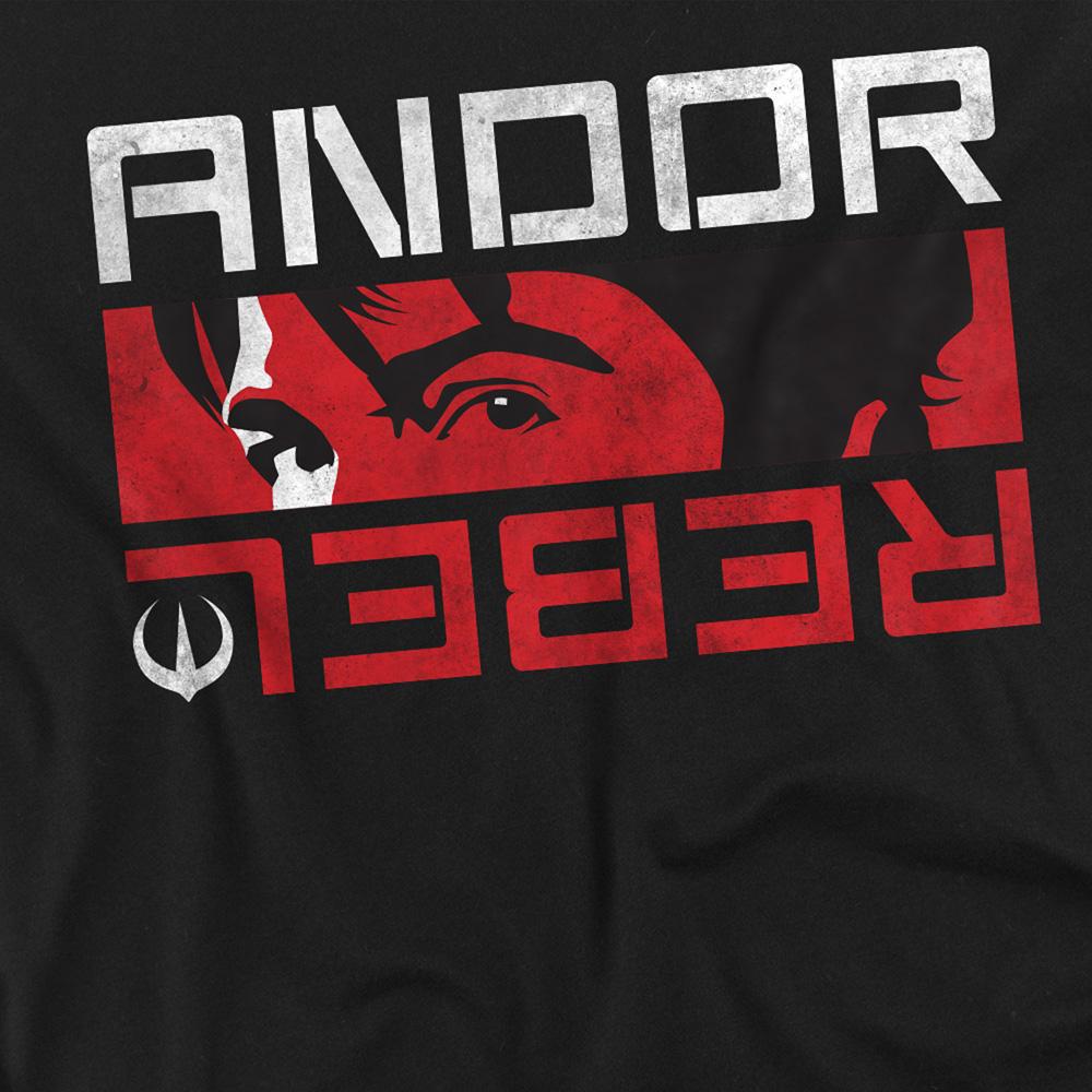 Black - Side - Star Wars Unisex Adult Andor Rebel Spy T-Shirt
