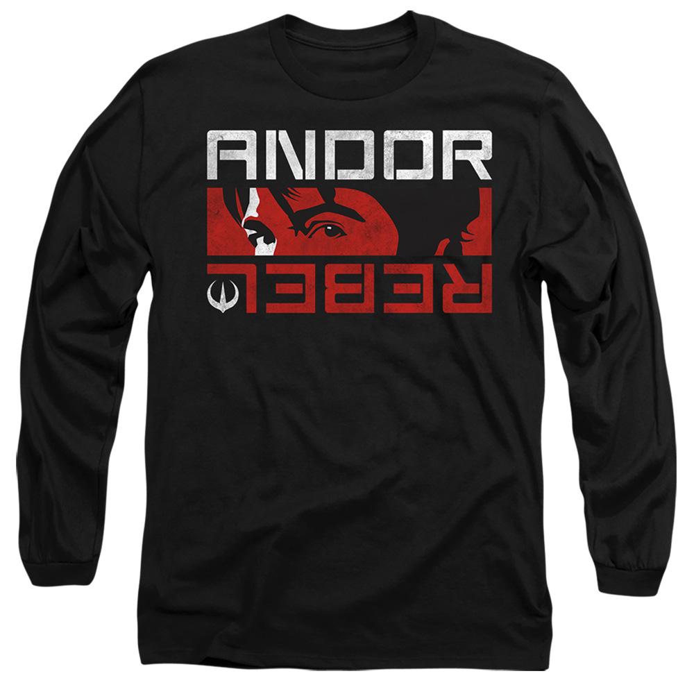 Black - Front - Star Wars Unisex Adult Andor Rebel Spy T-Shirt