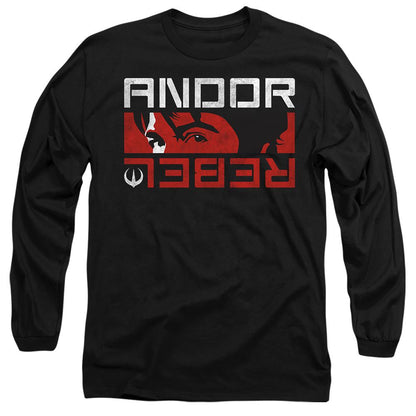 Black - Front - Star Wars Unisex Adult Andor Rebel Spy T-Shirt