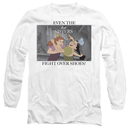 White - Front - Cinderella Unisex Adult Even The Best Sisters Anastasia Drizella T-Shirt