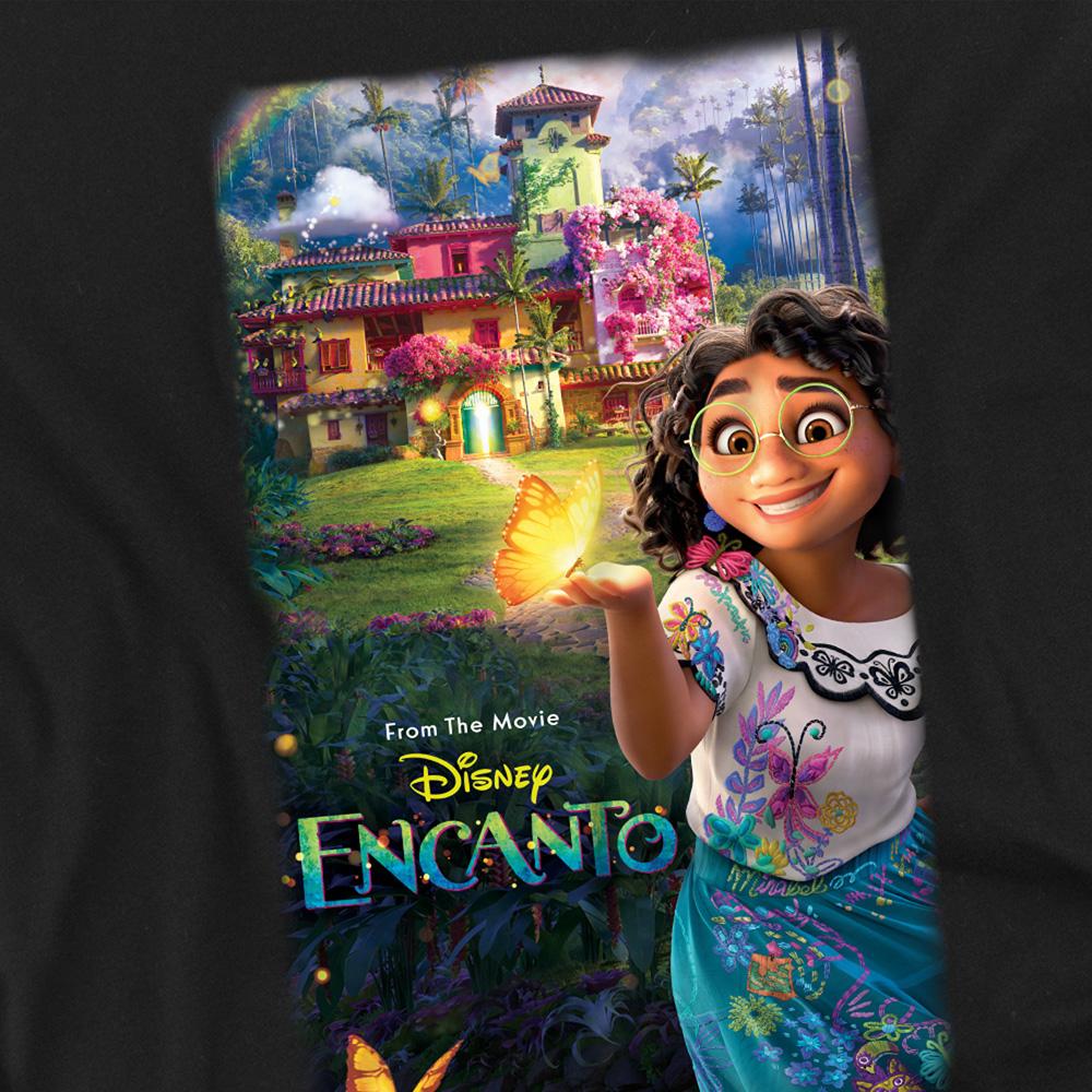 Black - Side - Encanto Unisex Adult Movie Poster T-Shirt