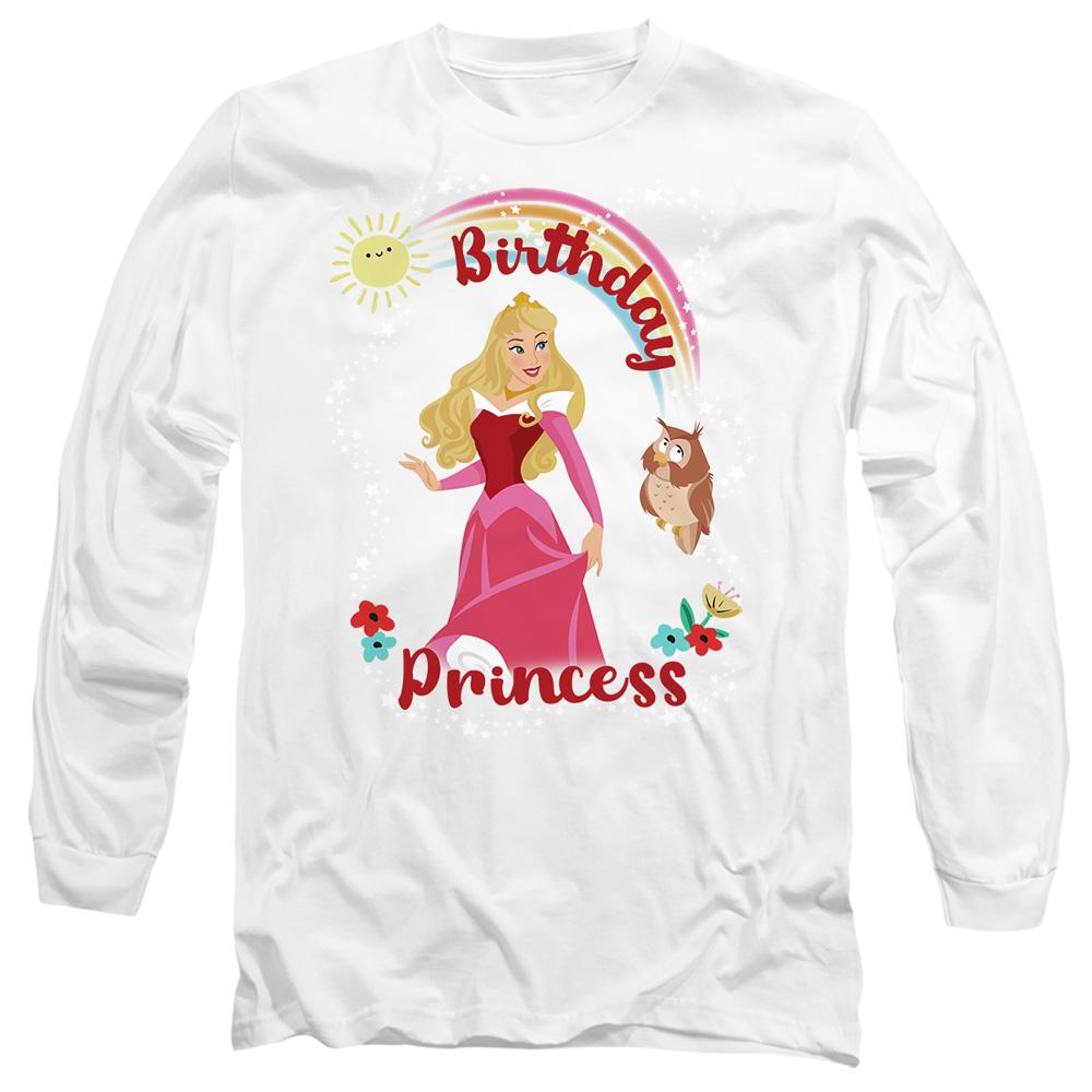 White - Front - Sleeping Beauty Unisex Adult Birthday Princess Aurora T-Shirt