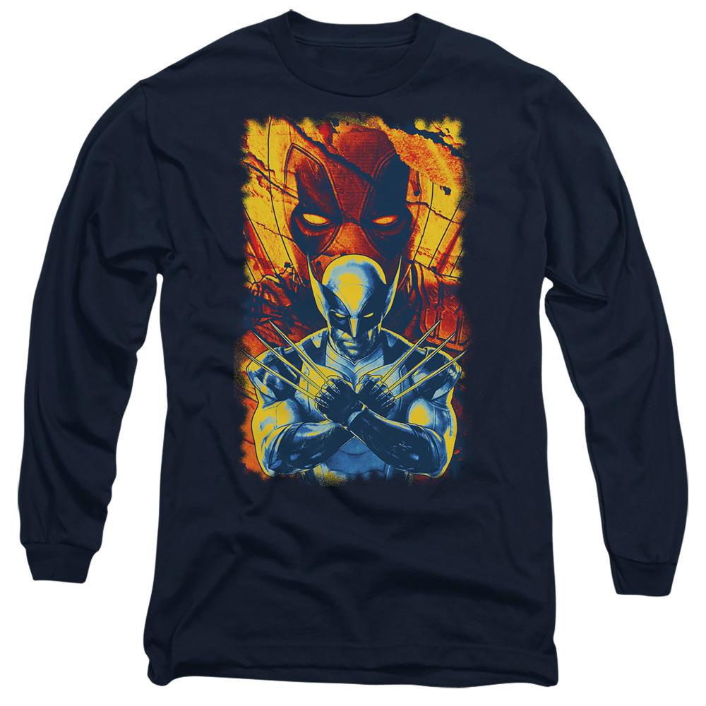 Navy - Front - Deadpool & Wolverine Unisex Adult Best Bubs T-Shirt