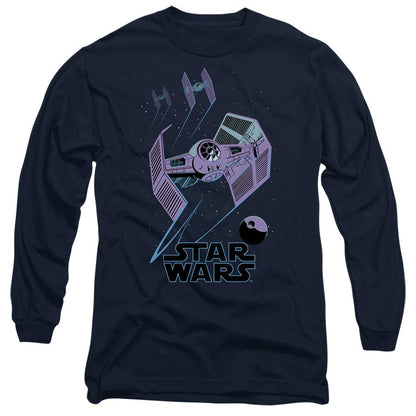 Navy - Front - Star Wars Unisex Adult Death Star Defenders T-Shirt