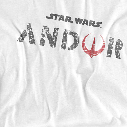 White - Side - Star Wars Unisex Adult Andor Logo T-Shirt