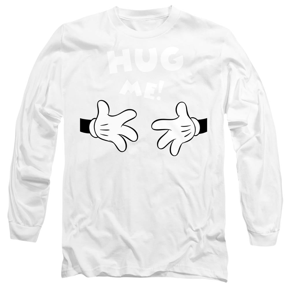 White - Front - Disney Unisex Adult Hug Me Mickey Mouse Valentine`s Day T-Shirt