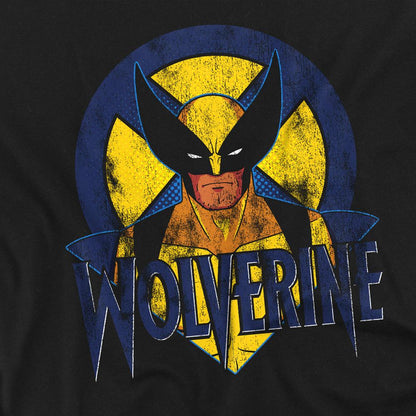 Black - Side - Marvel Unisex Adult X-Men Wolverine Retro T-Shirt