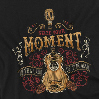 Black - Side - Coco Unisex Adult Seize Your Moment In The Land Of The Dead T-Shirt