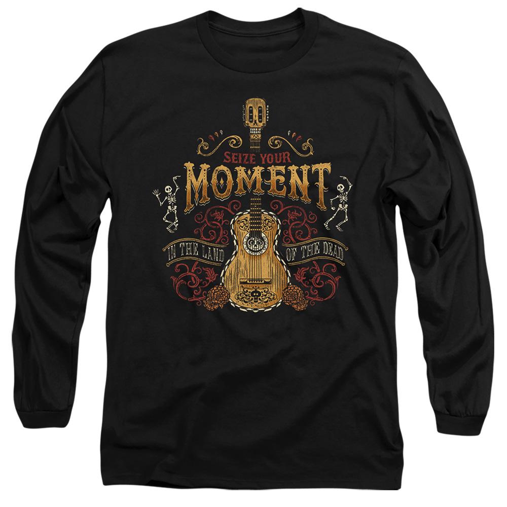 Black - Front - Coco Unisex Adult Seize Your Moment In The Land Of The Dead T-Shirt