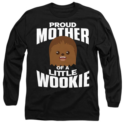 Black - Front - Star Wars Unisex Adult Little Wookie Mothers Day T-Shirt