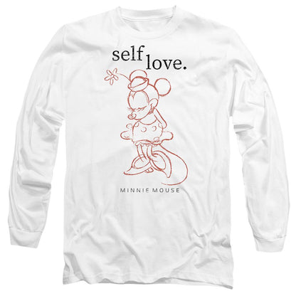 White - Front - Disney Unisex Adult Self Love Minnie Mouse Valentine`s Day T-Shirt