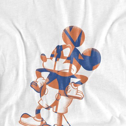 White - Side - Disney Unisex Adult Mickey Mouse Colour Fill T-Shirt