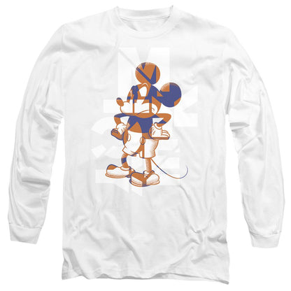 White - Front - Disney Unisex Adult Mickey Mouse Colour Fill T-Shirt