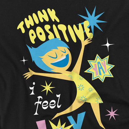 Black - Side - Inside Out 2 Unisex Adult Think Positive Joy T-Shirt