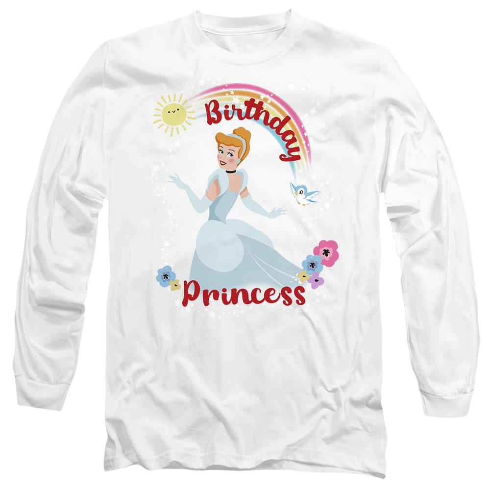 White - Front - Cinderella Unisex Adult Birthday Princess T-Shirt