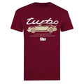 Maroon - Front - Porsche Mens Turbo T-Shirt