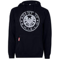 Navy-White - Front - Marvel Mens Shield Hoodie