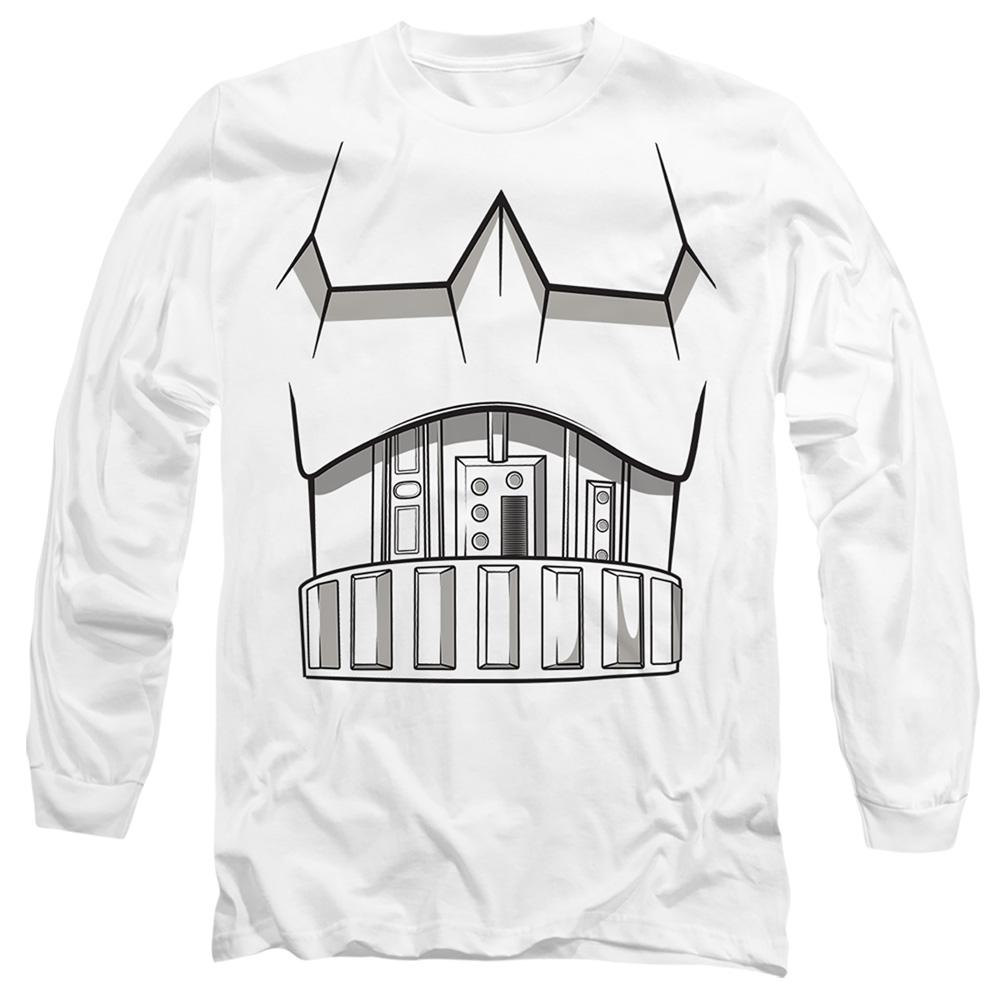 White - Front - Star Wars Unisex Adult Stormtrooper Costume T-Shirt