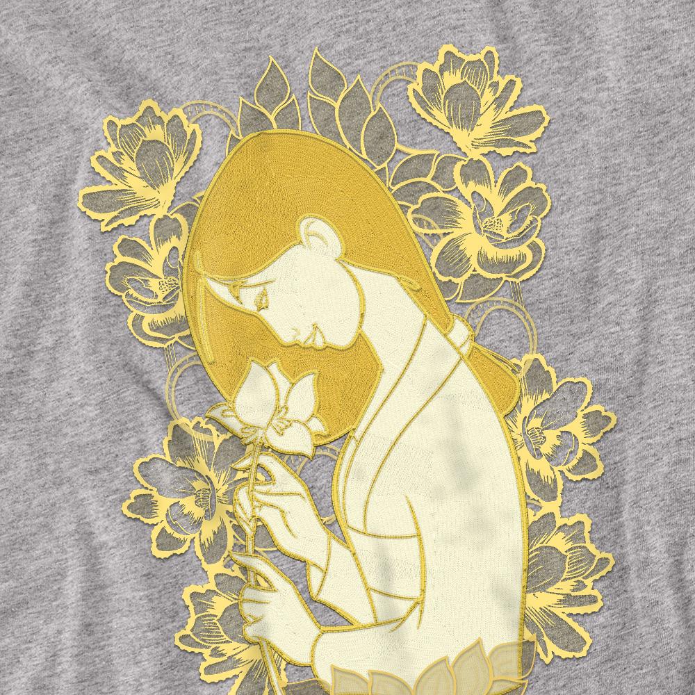 Sport Heather - Side - Mulan Unisex Adult Golden Garden T-Shirt