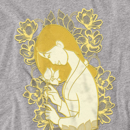 Sport Heather - Side - Mulan Unisex Adult Golden Garden T-Shirt