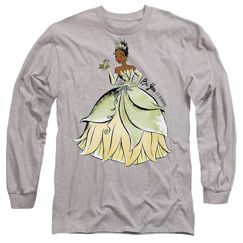 Sport Heather - Front - The Princess and the Frog Unisex Adult Be You, It´s Beautiful Tiana T-Shirt