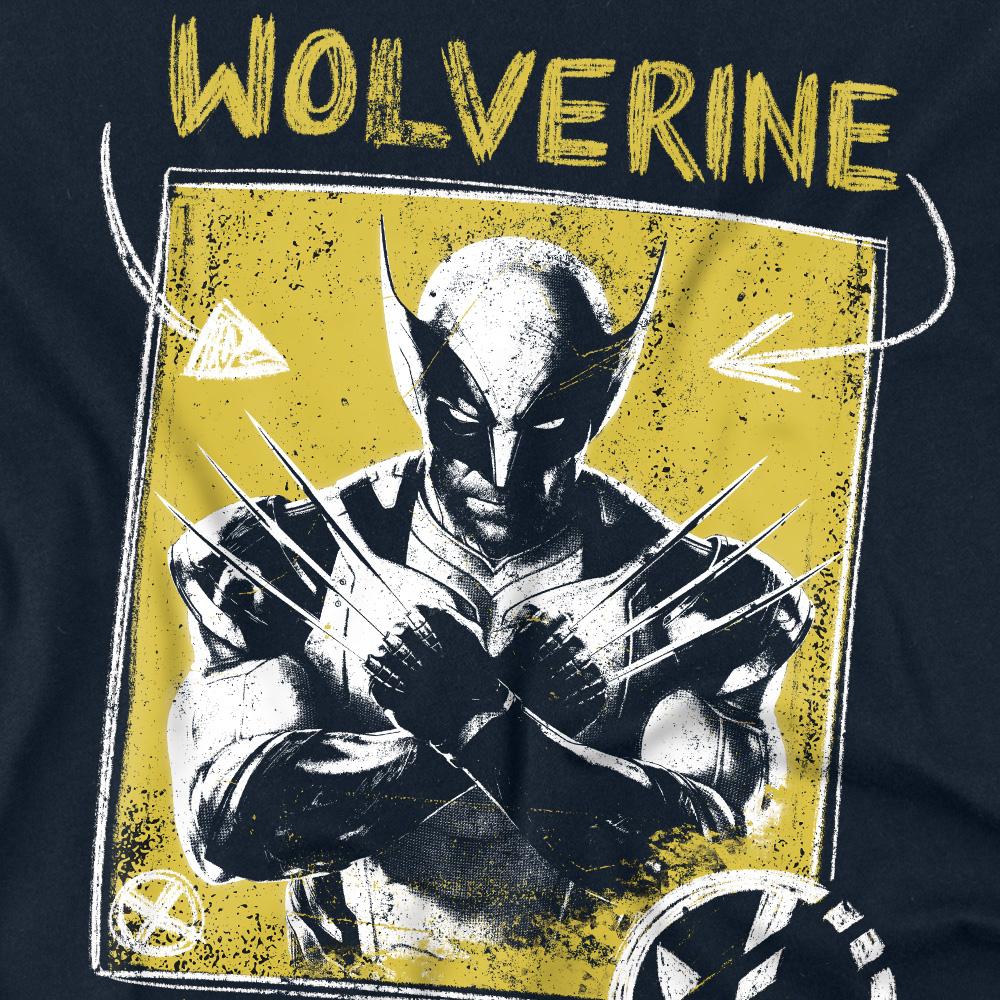 Navy - Side - Deadpool & Wolverine Unisex Adult Holy Snikt Wolverine T-Shirt