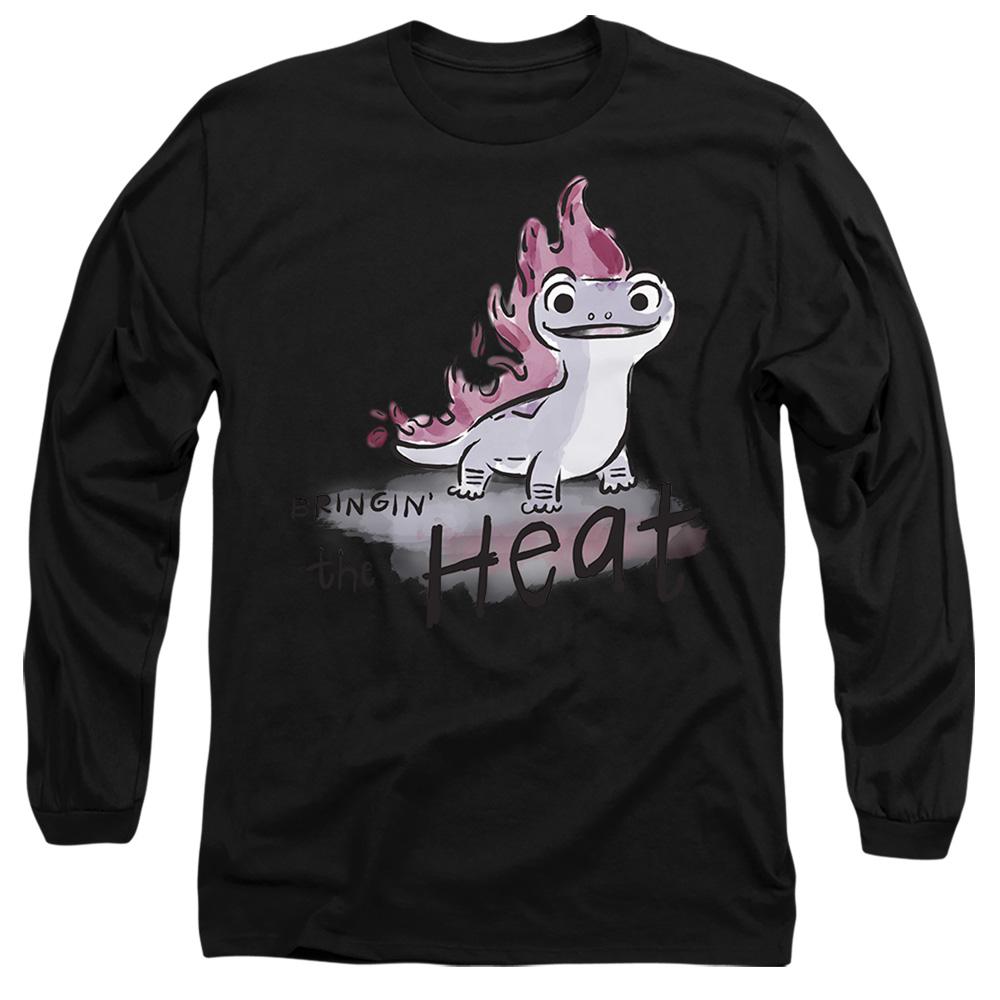 Black - Front - Frozen Unisex Adult Bringin´ The Heat Bruni The Fire Spirit T-Shirt