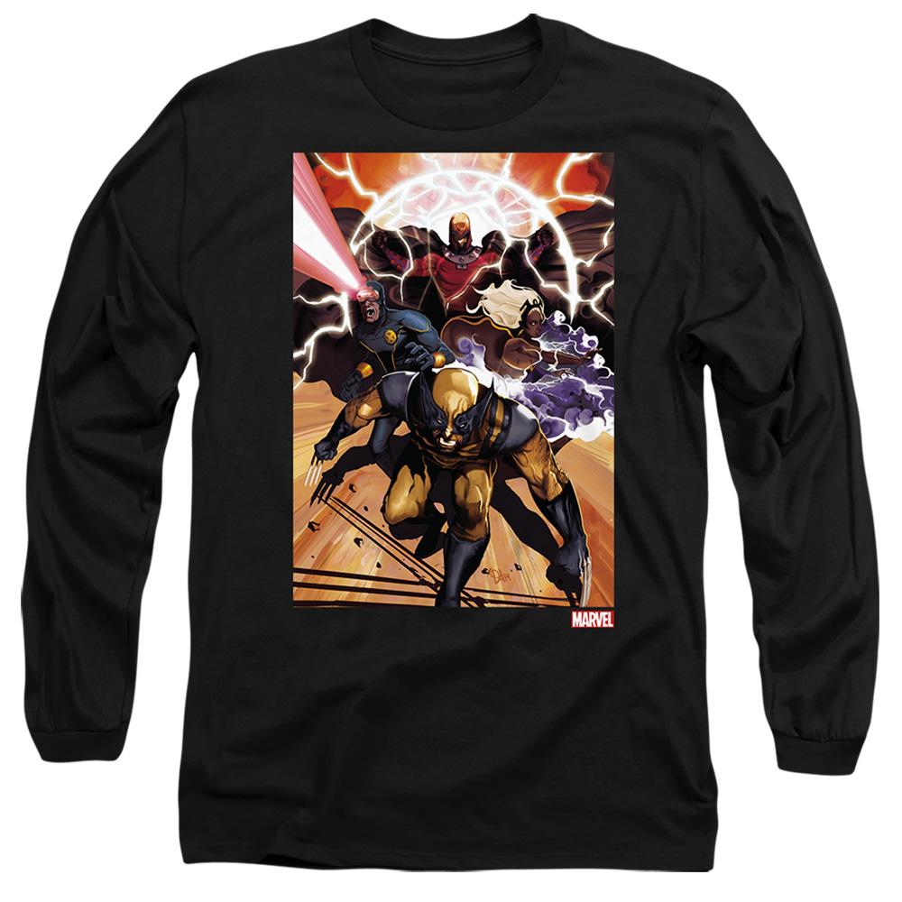 Black - Front - Marvel Unisex Adult X-Men Team Attack T-Shirt