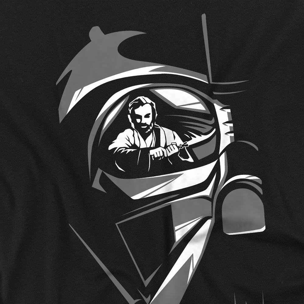 Black - Side - Star Wars Unisex Adult Obi Wan Kenobi Vader Eye T-Shirt