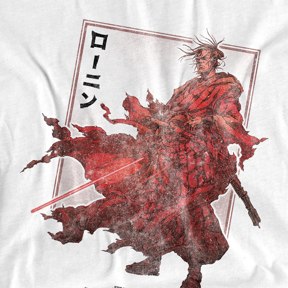 White - Side - Star Wars Unisex Adult Visions Ronin T-Shirt