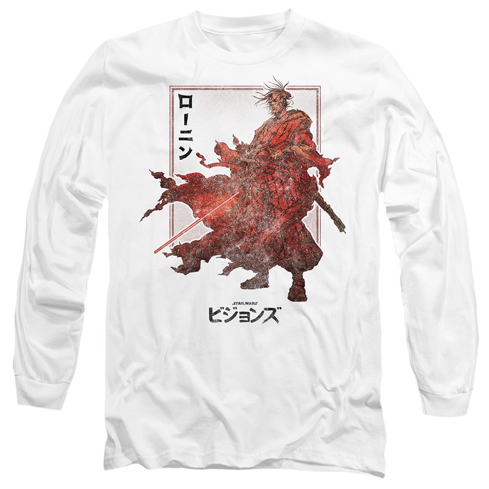 White - Front - Star Wars Unisex Adult Visions Ronin T-Shirt