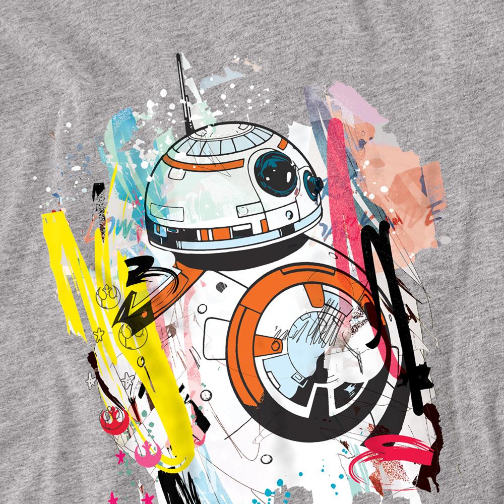 Sport Heather - Side - Star Wars Unisex Adult BB-8 Abstract T-Shirt