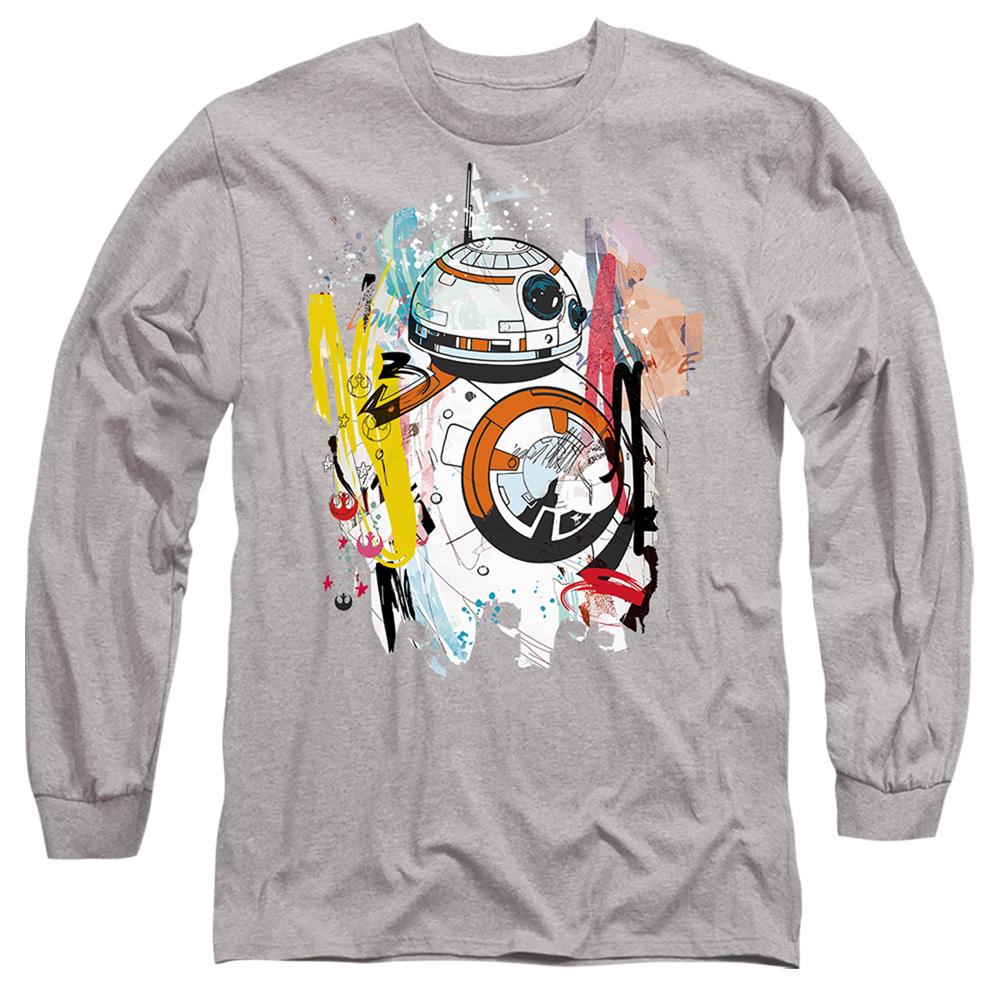 Sport Heather - Front - Star Wars Unisex Adult BB-8 Abstract T-Shirt