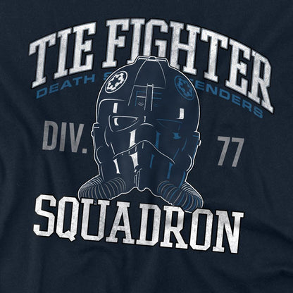 Navy - Side - Star Wars Unisex Adult Tie Fighter Squadron T-Shirt