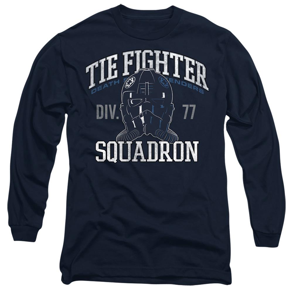 Navy - Front - Star Wars Unisex Adult Tie Fighter Squadron T-Shirt