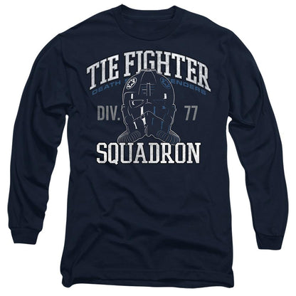 Navy - Front - Star Wars Unisex Adult Tie Fighter Squadron T-Shirt