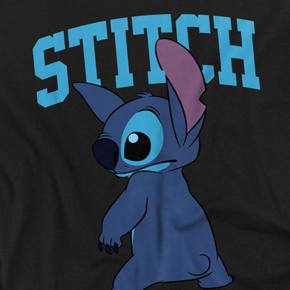 Black - Side - Lilo & Stitch Unisex Adult Classic Pose T-Shirt