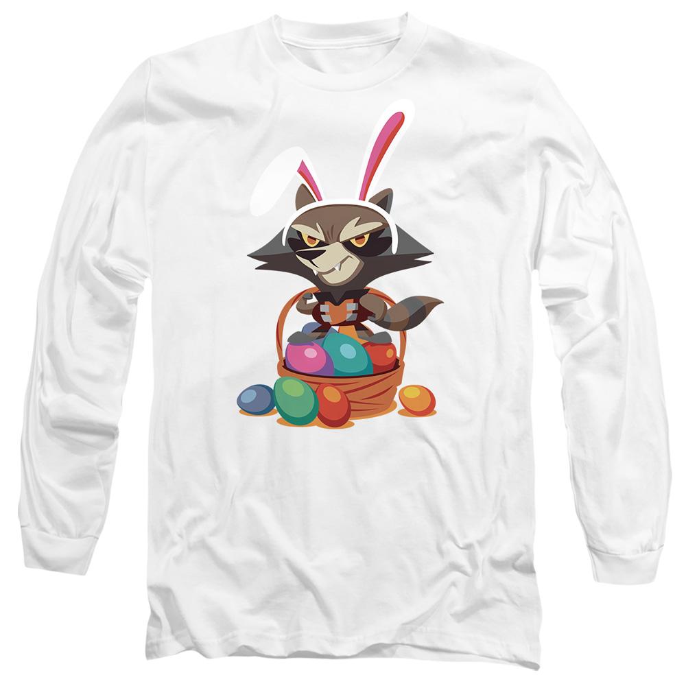 White - Front - Guardians Of The Galaxy Unisex Adult Sweet Rabbit T-Shirt