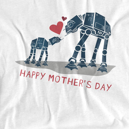 White - Side - Star Wars Unisex Adult Happy Mother´s Day T-Shirt