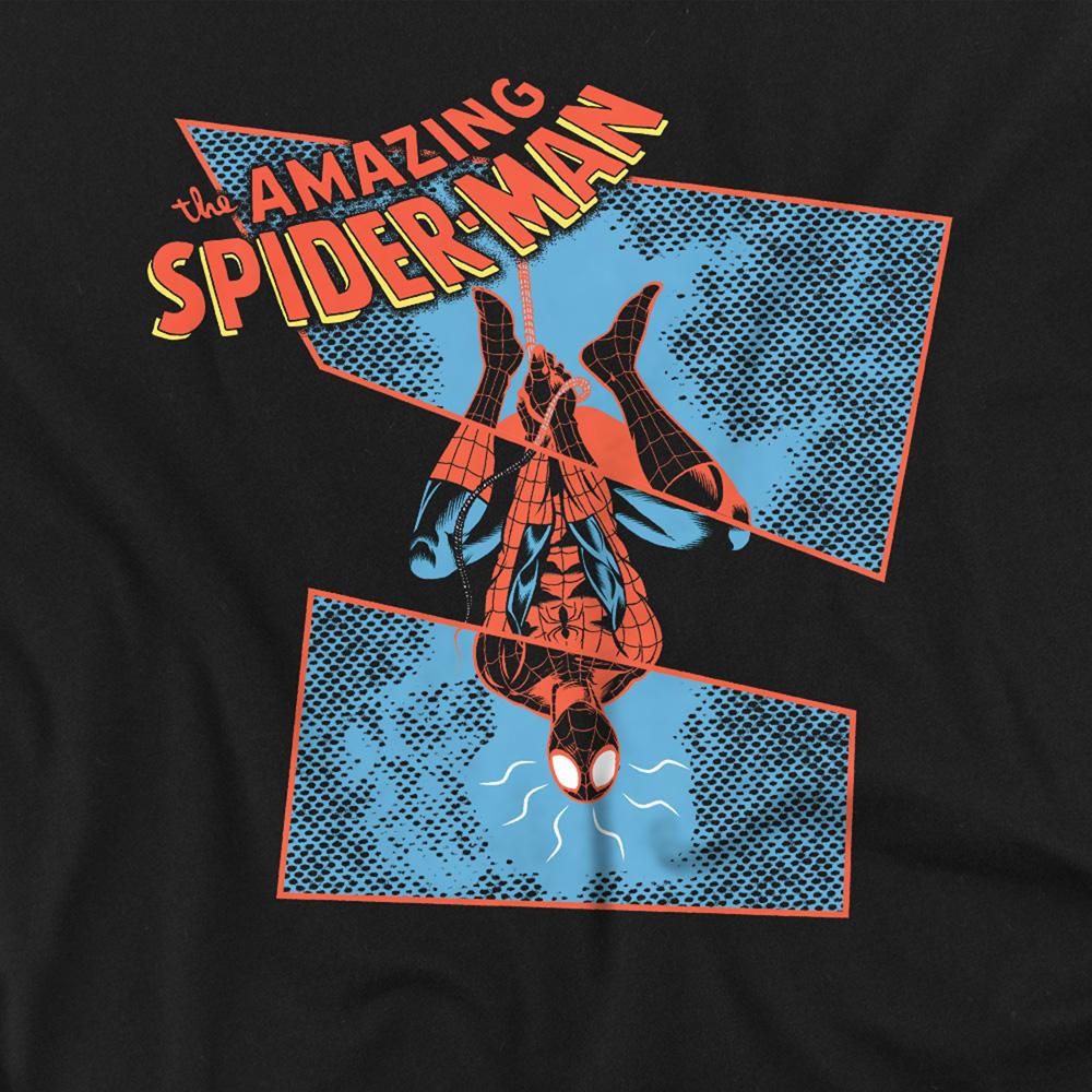 Black - Side - Spider-Man Unisex Adult Spidey Senses Tingling T-Shirt