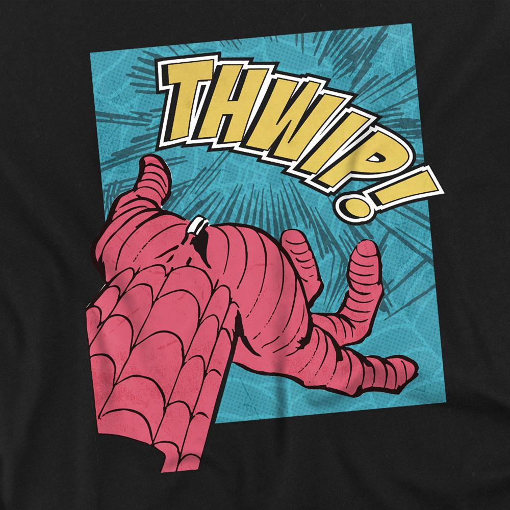 Black - Side - Spider-Man Unisex Adult Thwip T-Shirt
