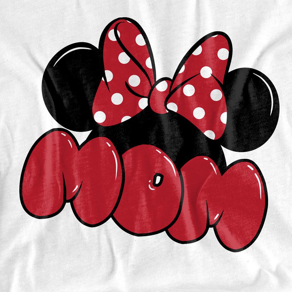 White - Side - Disney Unisex Adult Ears For Mom Minnie Mouse Mothers Day T-Shirt