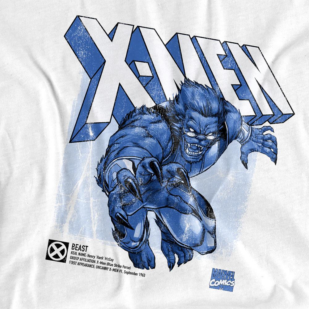 White - Side - Marvel Unisex Adult X-Men Beast T-Shirt