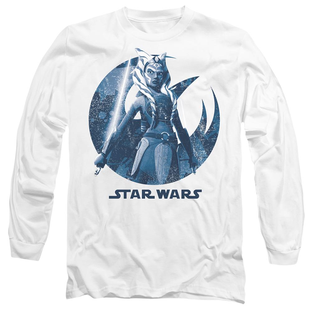 White - Front - Ahsoka Unisex Adult Ready T-Shirt